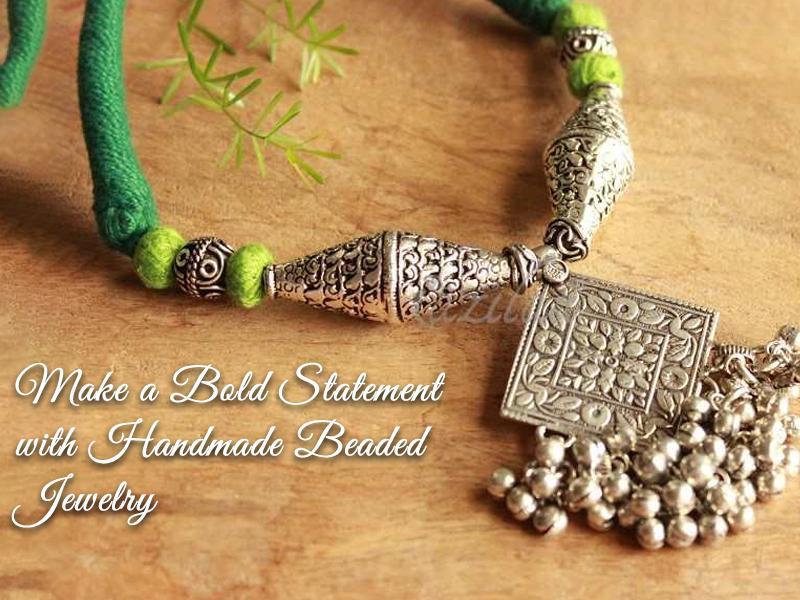 Make A Bold Statement Necklace With Handmade Beaded Jewelry